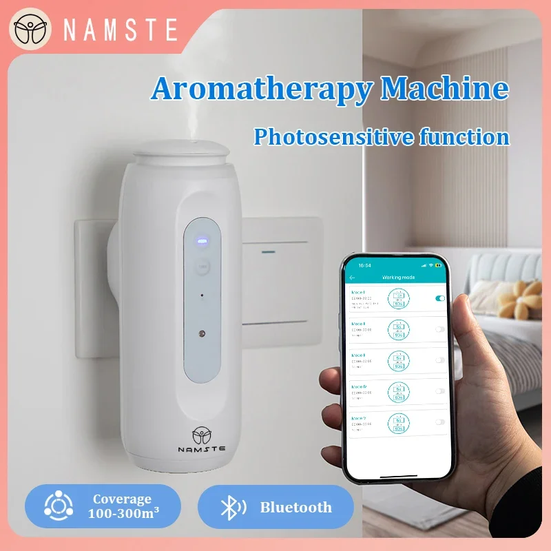 Home Office Gadgets - NAMSTE ポータブルスマートディフューザー 100m³対応 Bluetooth接続 ソケット式 自動点灯機能付き