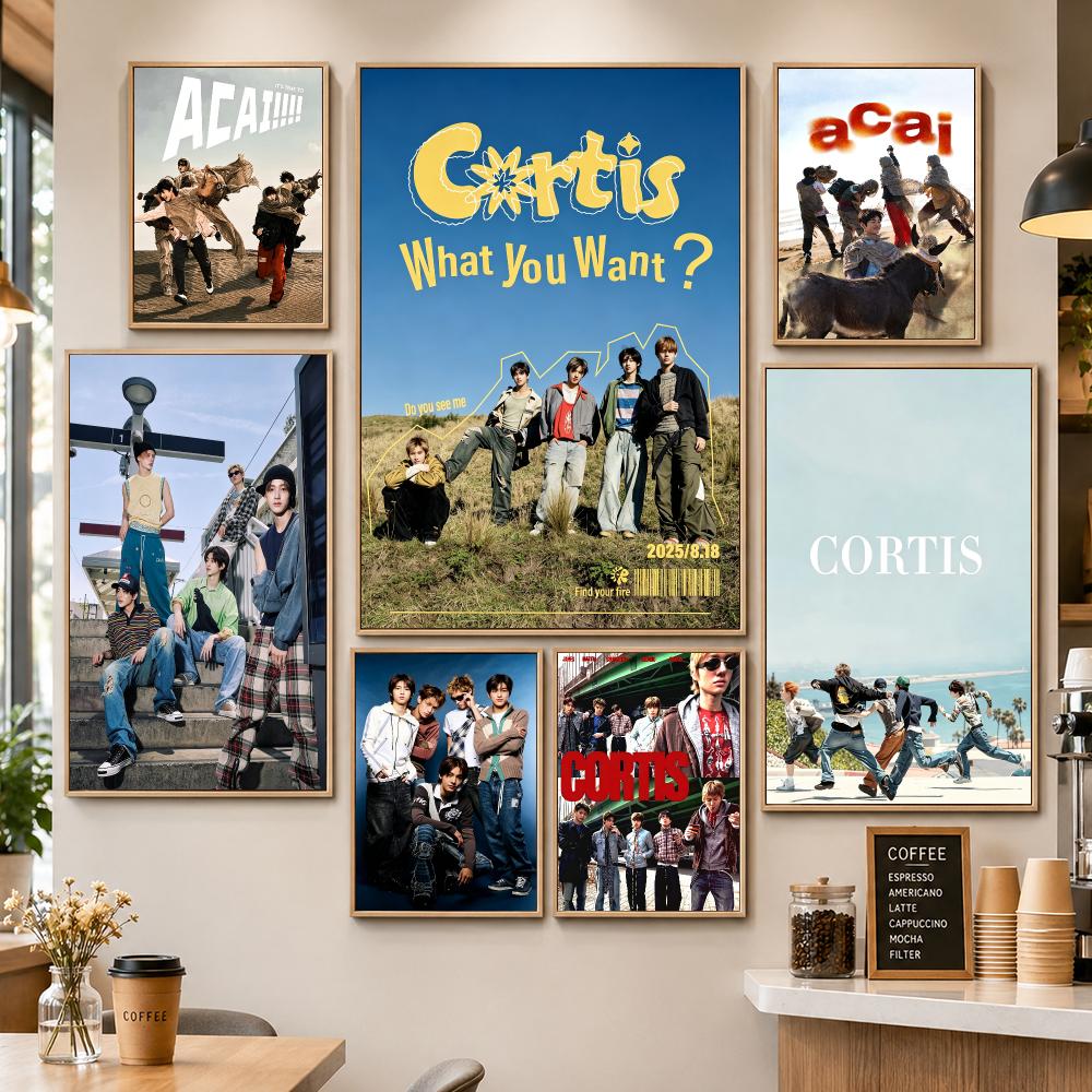 Home Office Trend - ミュージック CORTIS モダンポップトレンドポスター HD 壁飾り アパート