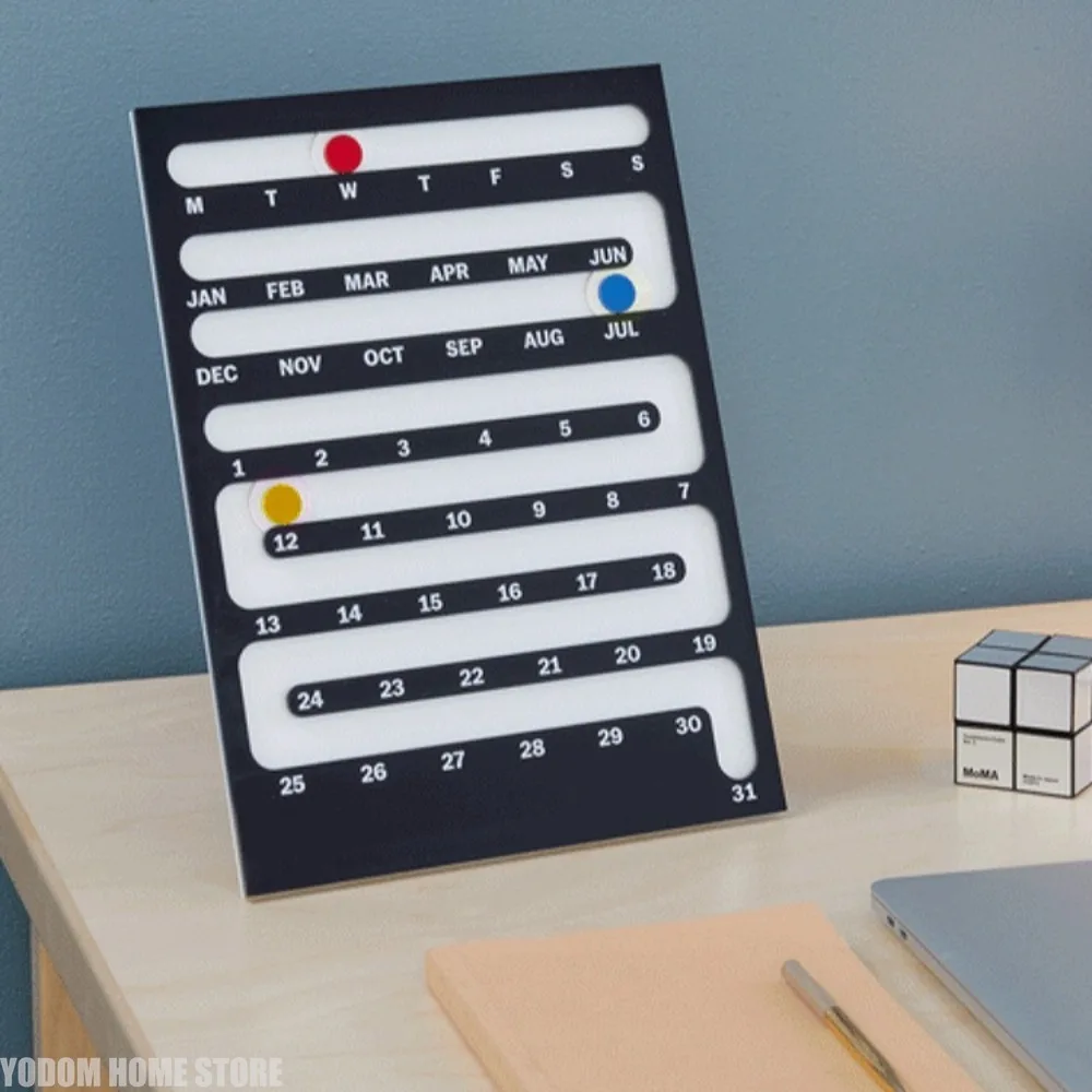 北欧アクリル永久カレンダー - リビングルームや寝室用のクリ - Home Office Gadgets のレビューと価格