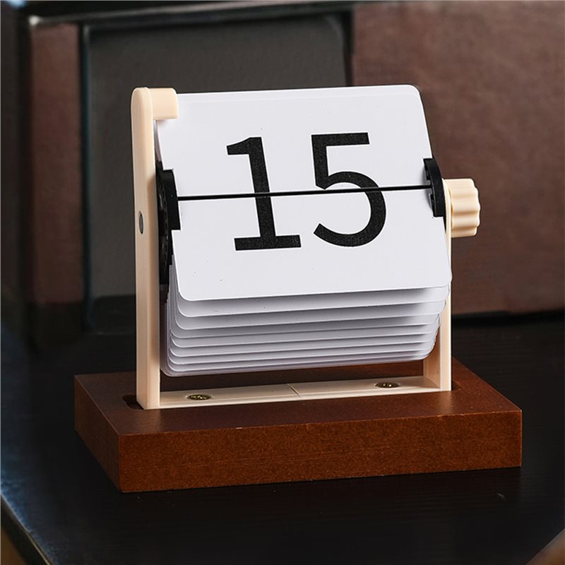 ABUN-ヴィンテージフリップデスクトップカレンダー-回転機 - Home Office Gadgets のレビューと価格