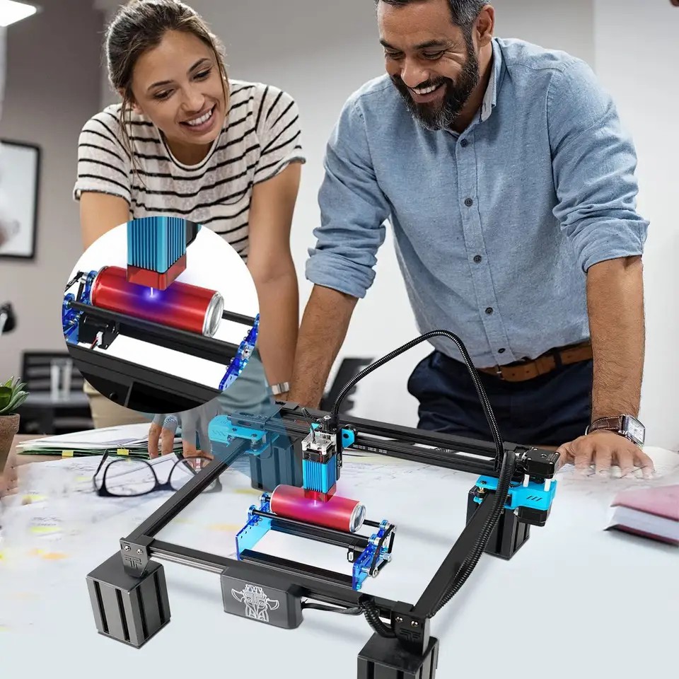 3D プリンタ レーザー彫刻機 円筒形オブジェクトの彫刻用  - Laser Printer Home のレビューと価格
