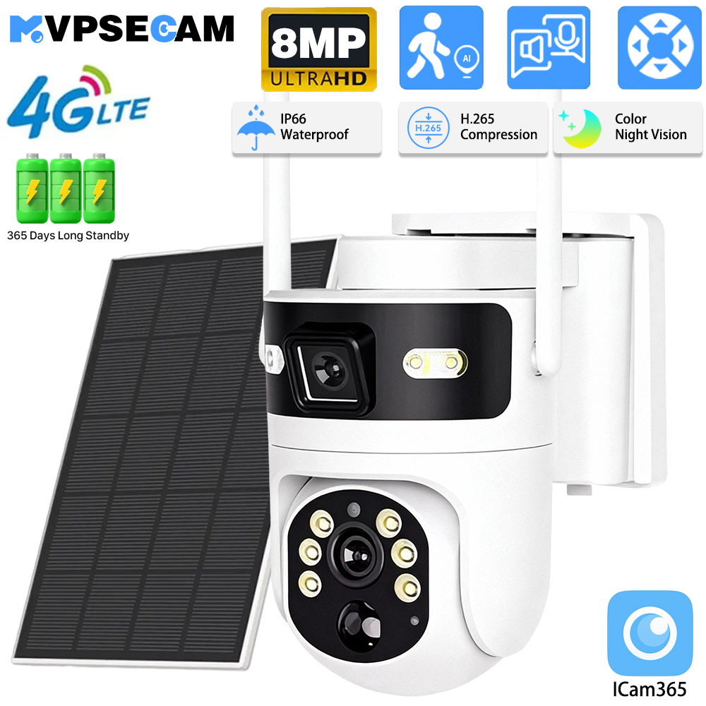 8MP 4K 4G SIMカード対応 PTZ IPカメラ 録 - Home Office Zoom のレビューと価格