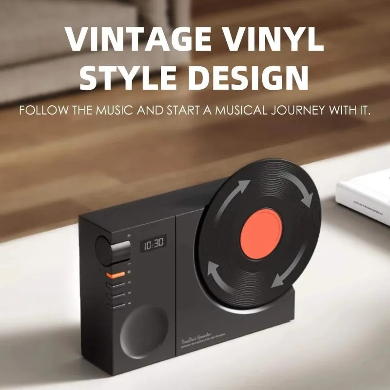 ビンテージレコードプレーヤー風Bluetoothスピーカー、 - Home Office Of Amazon のレビューと価格