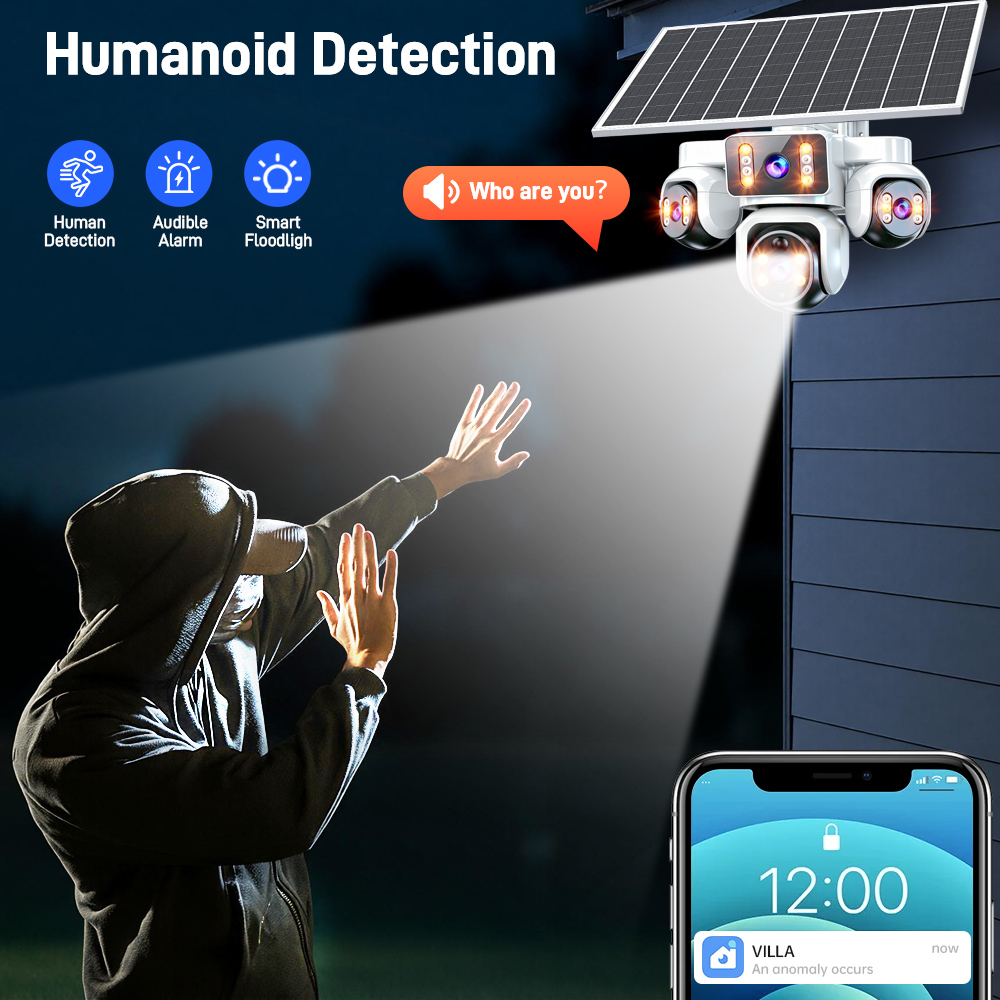Yoosee 15MP AOVソーラー4Gカメラ ワイヤレス - Home Office Zoom のレビューと価格