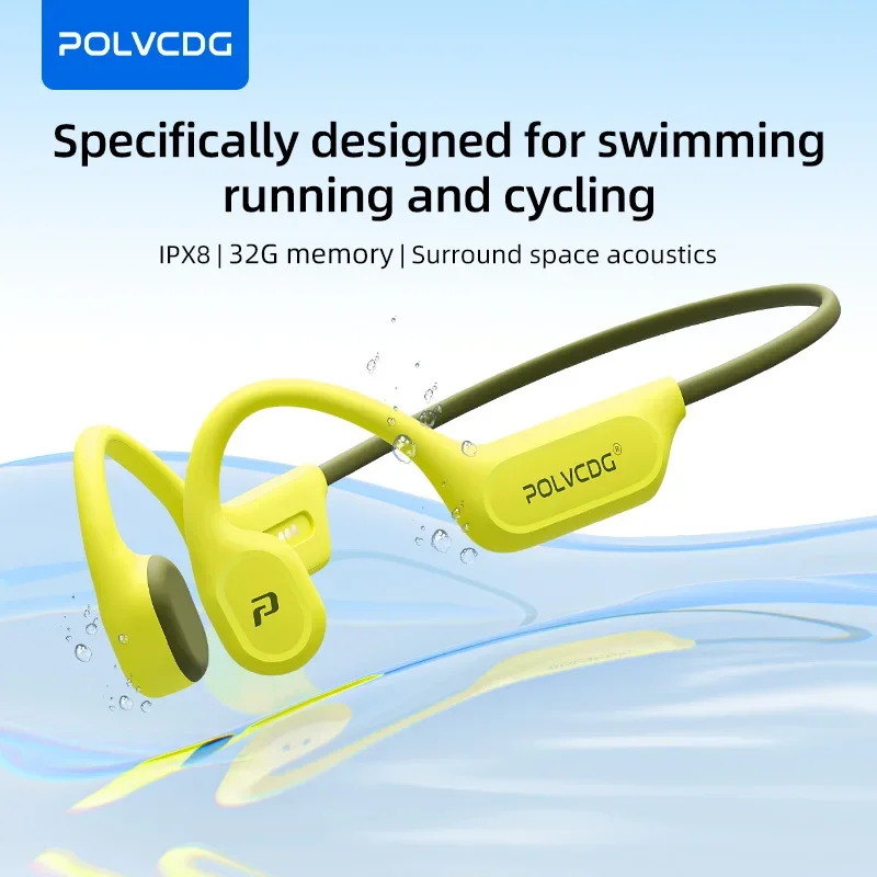 POLVCDG X9 骨伝導スイミングイヤホン 32G IP - Home Office Headset のレビューと価格