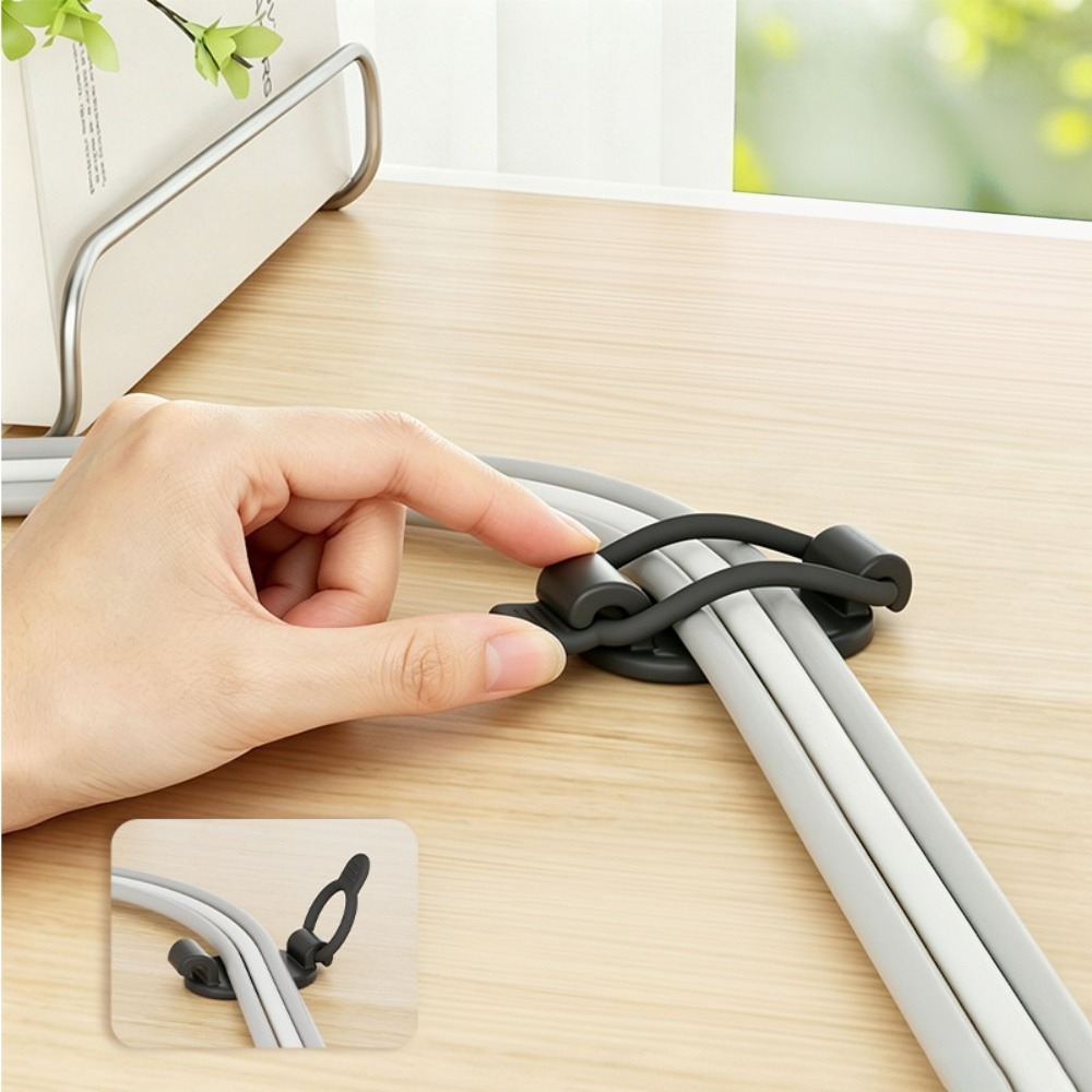 新しいケーブルクリップオーガナイザー。防水仕様で、軽量。伸縮 - Home Office Gadgets のレビューと価格