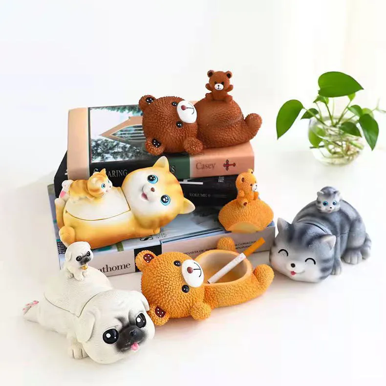 北欧風灰皿 個性的な暴力的なクマのデザイン トレンド 法律闘 - Home Office Trend のレビューと価格