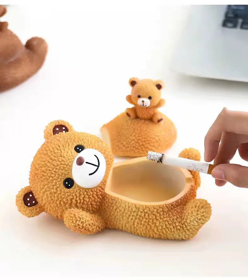 北欧風灰皿 個性的な暴力的なクマのデザイン トレンド 法律闘 - Home Office Trend のレビューと価格