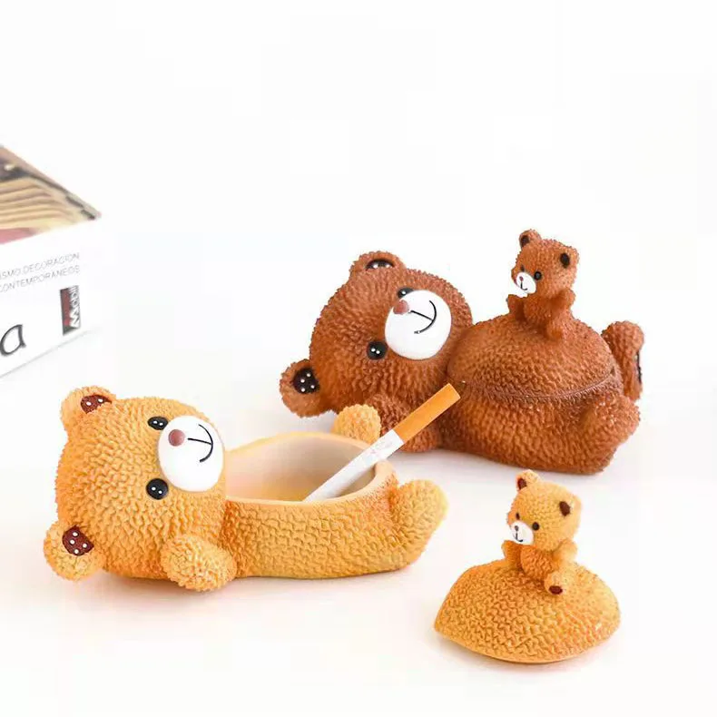 北欧風灰皿 個性的な暴力的なクマのデザイン トレンド 法律闘 - Home Office Trend のレビューと価格