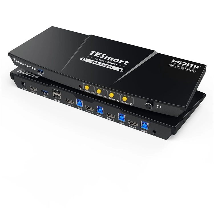 TESmart 4ポートHDMI KVMスイッチ 4ポートU - Home Office Kvm Switch のレビューと価格