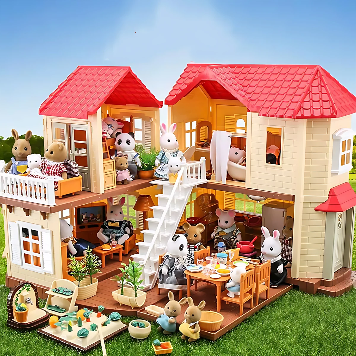 ミニチュア家具 1:12 ドールハウスキッチンリビングルーム - Home Office Kitchen のレビューと価格