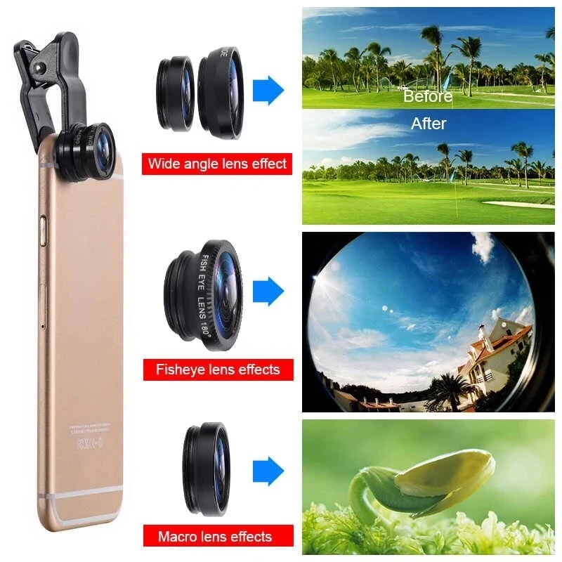 iPhone、Xiaomi、Redmi対応 3in1魚眼広角 - Home Office Zoom のレビューと価格